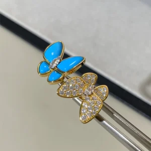 Turquoise Twin Butterfly Ring