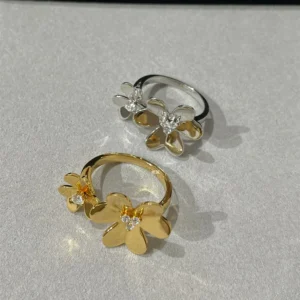 Dual Bloom Pavé Ring