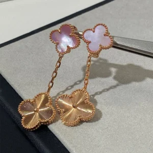 Pink Mother-of-Pearl Drop Earrings