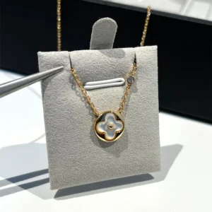 Mother-of-Pearl Color Motif Necklace