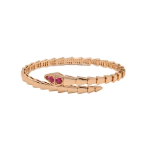 Serpentine Red Crystal Bracelet