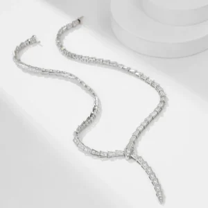 Serpentine Pavé Necklace