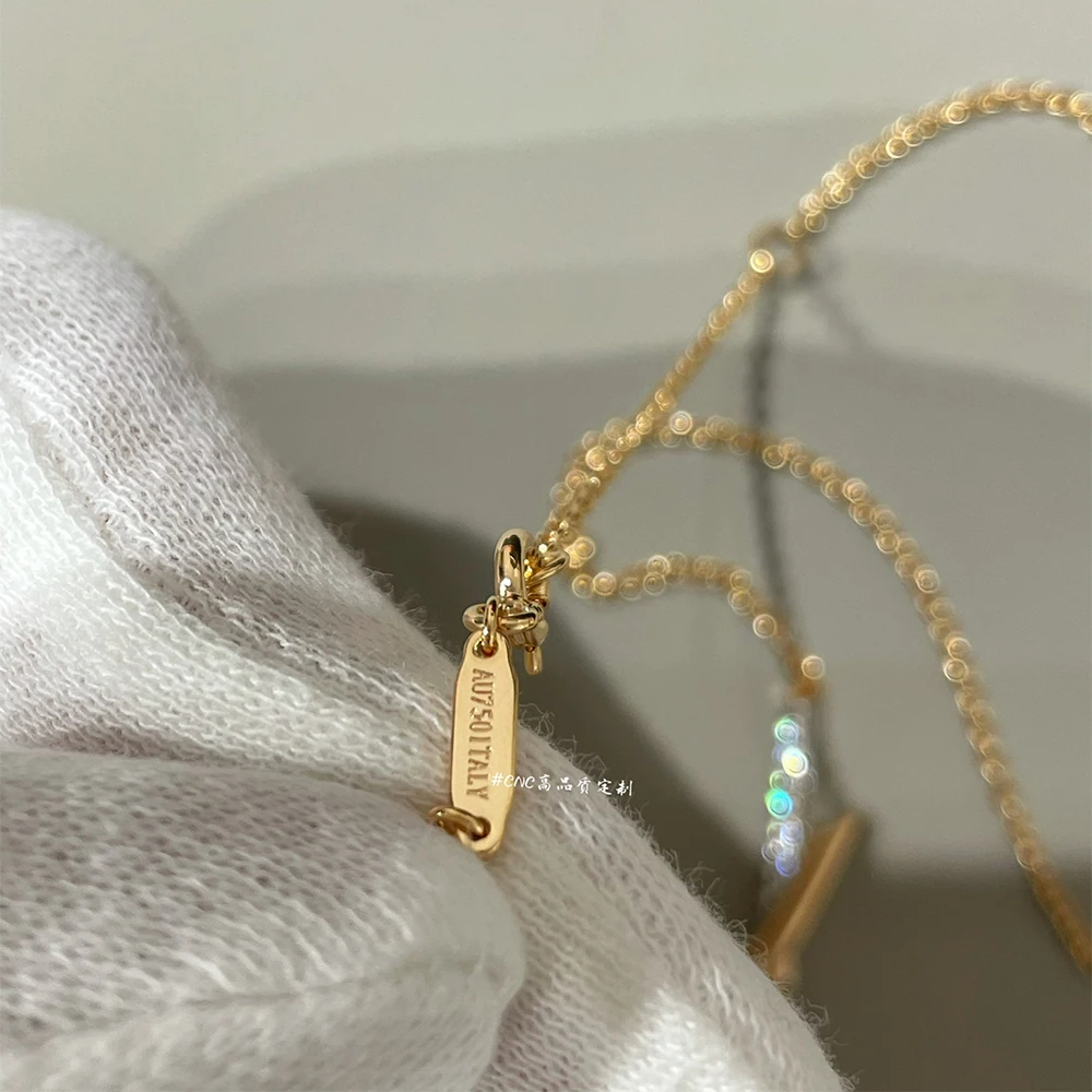 Knot Pavé Pendant Necklace