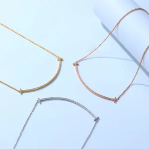 Pavé Smile Necklace (Large Version)