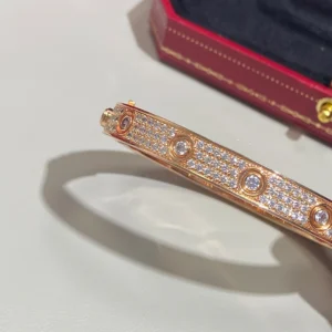 Screw Motif Pavé Bracelet
