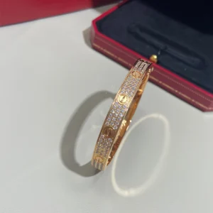 Screw Motif Pavé Bracelet