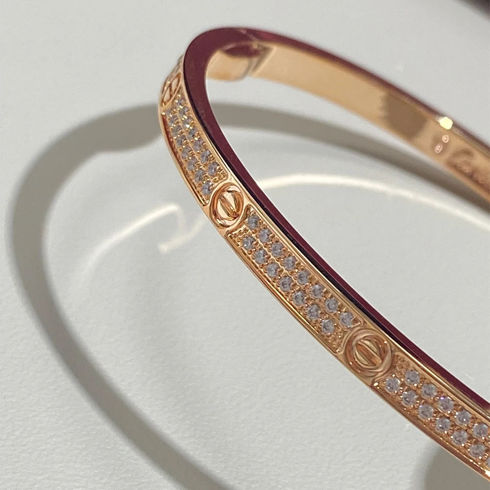 Screw Motif Pavé Bracelet