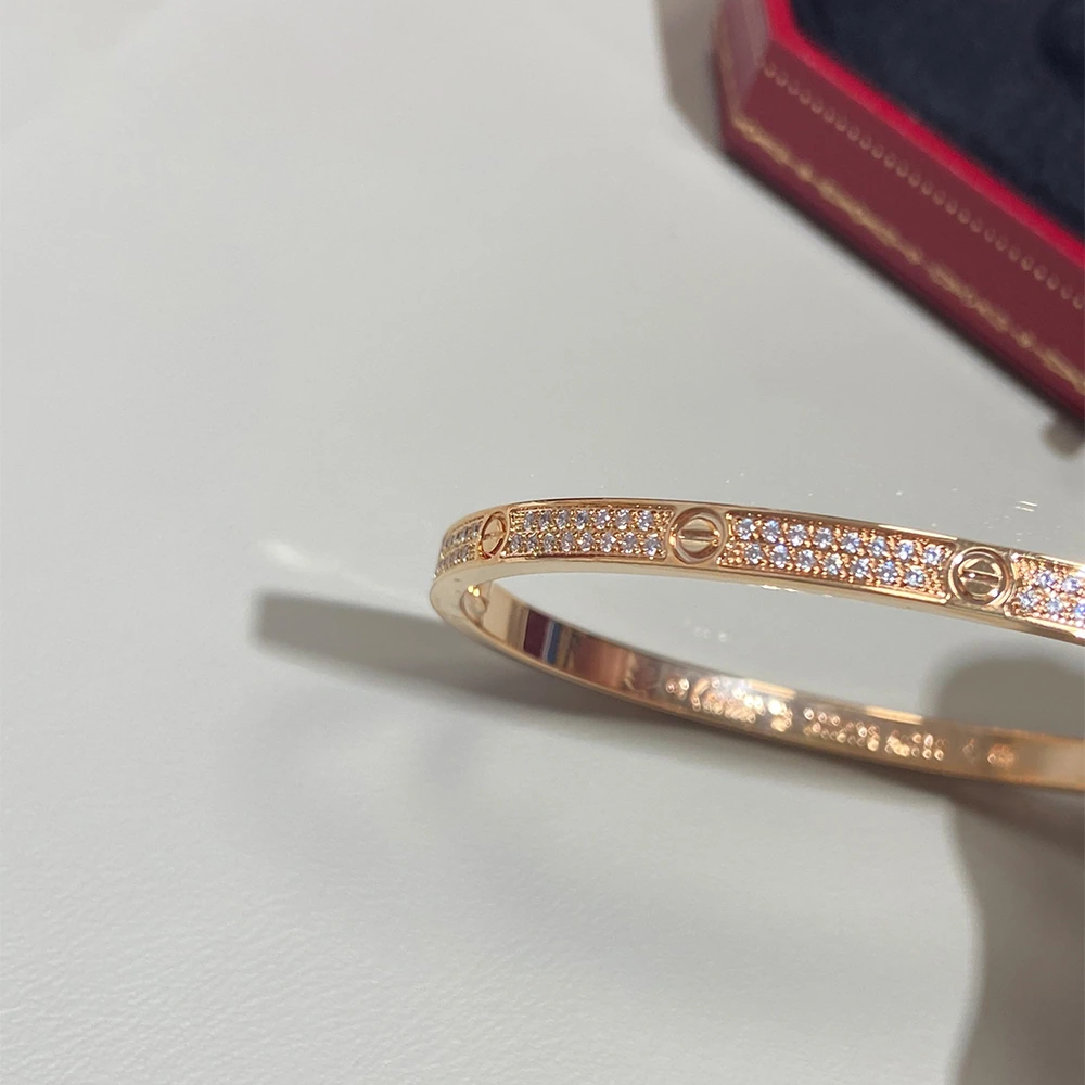 Screw Motif Pavé Bracelet