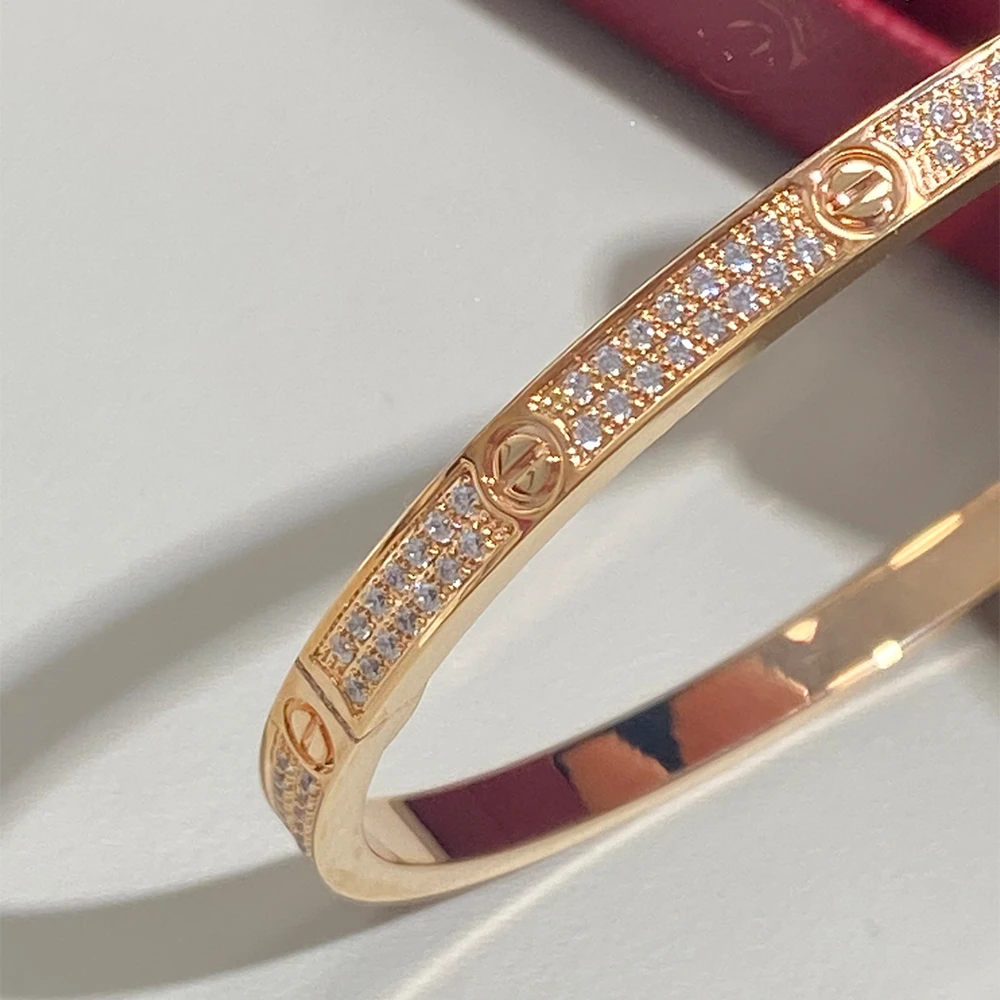 Screw Motif Pavé Bracelet