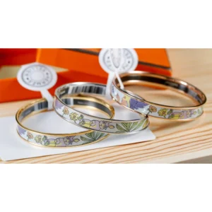 Enamel Bangle Bracelet