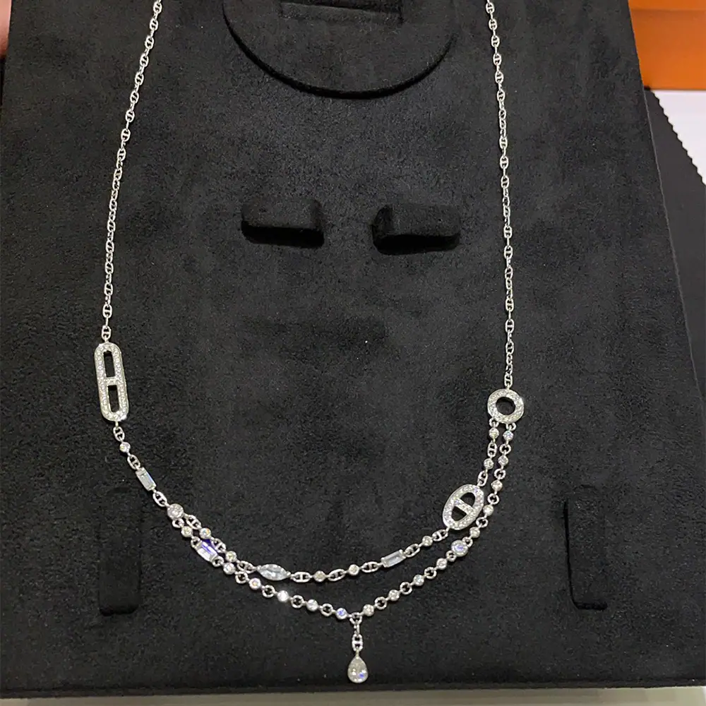 Enamel Pendant Necklace