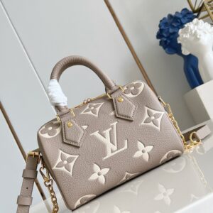 Louis Vuitton Grey Oversized-Monogram Mini Top-Handle Bag detail view 1