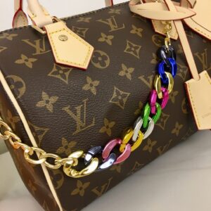 Top grade color changing leather pillow bag 25*19*15cm detail view 1