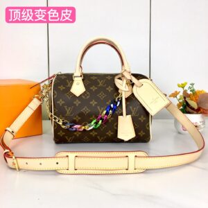 Top grade color changing leather pillow bag 25*19*15cm main product image