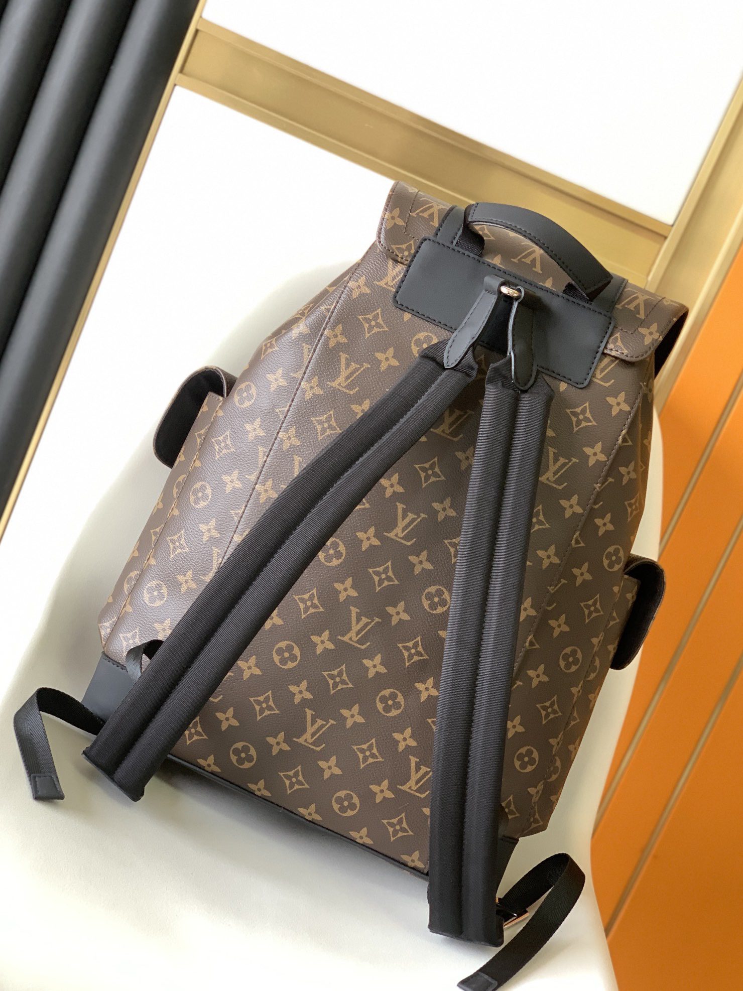 Classic monogram backpack detail view 1