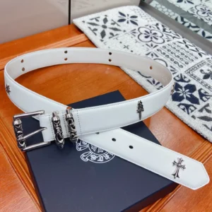 Unisex Classic Leather Belt with Classic Pin Buckle, 38 mm main product image