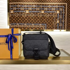Black classic monogram crossbody bag