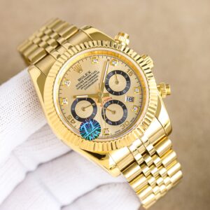 41mm gold mechanical watch